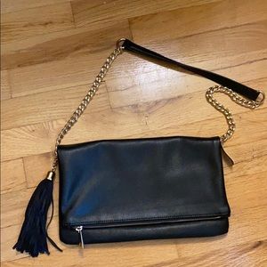 Express Black Clutch
